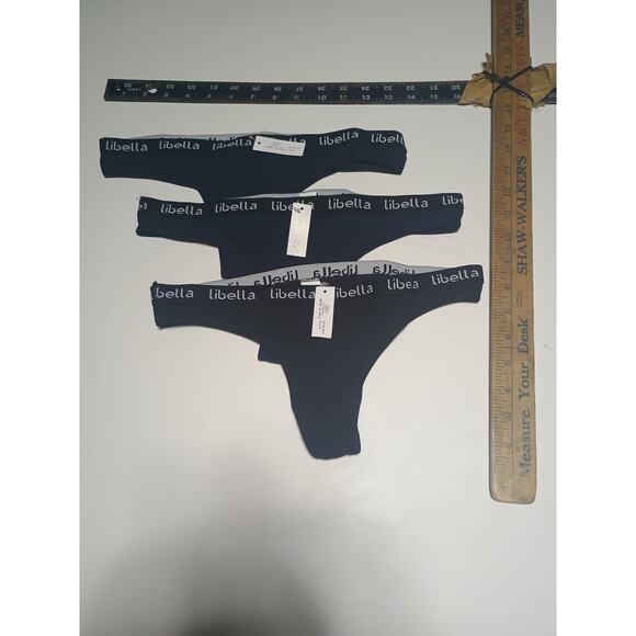 Libella Other - Libella Seamless Thong Underwear - Black & Blue - NWT 3pk
